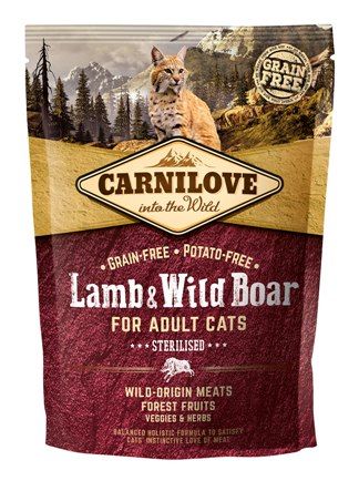 Carnilove Lam & Wild Zwijn Sterilised Kattenvoer