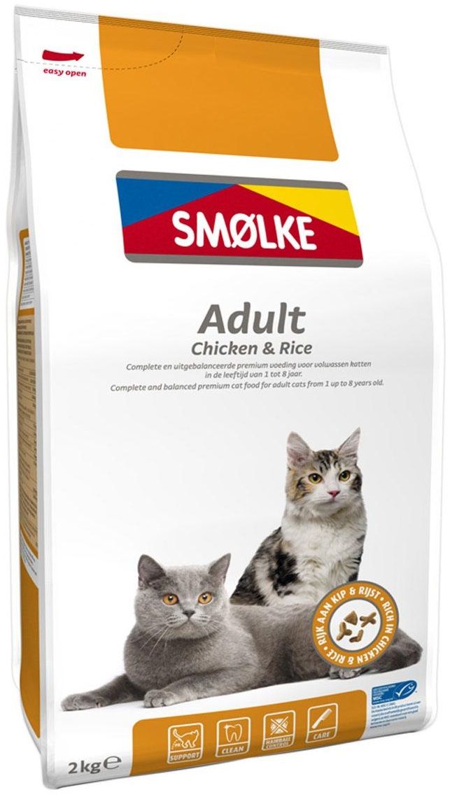 Smolke Adult Kip & Rijst Kattenvoer