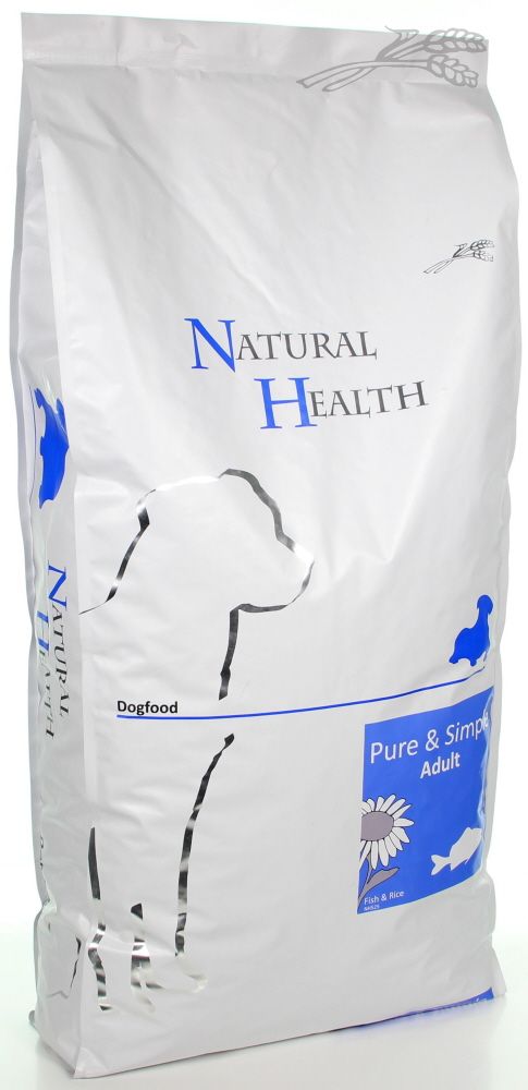 Natural Health Dog Fish & Rice Adult Hondenvoer