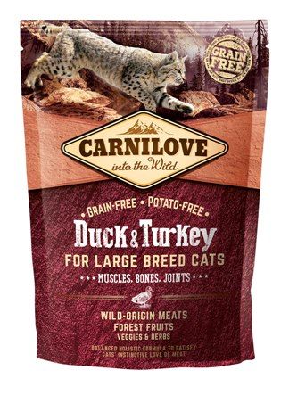Carnilove Eend & Kalkoen Large Breed Kattenvoer