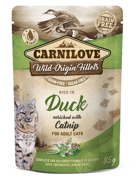 Carnilove Pouch Eend Met Catnip Kattenvoer