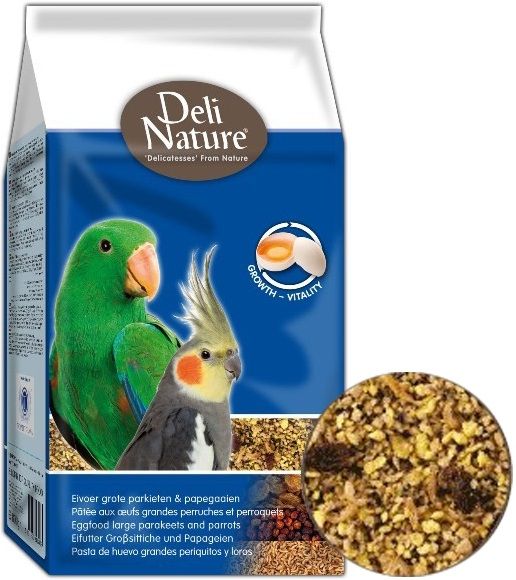 Deli Nature Eivoer Grote Parkieten / Papegaaien 800gr Vogelvoer