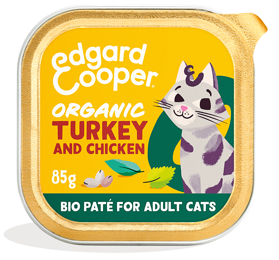 Edgard & Cooper Adult Pate Organisch Kalkoen Kattenvoer