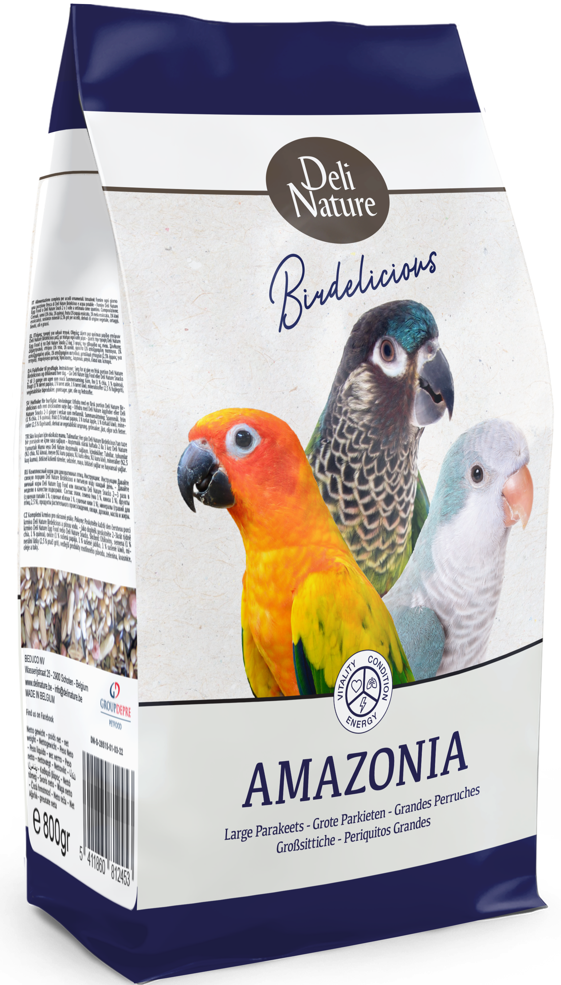 Birdelicious Grote Parkiet Amazonia 2,5kg Vogelvoer