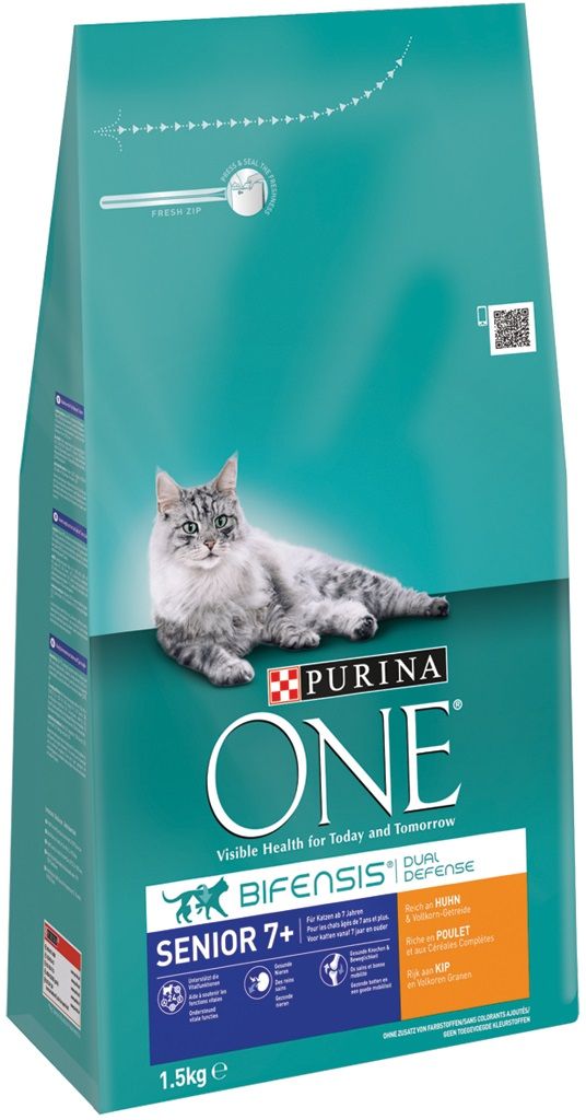 Purina One Senior Kip / Volkoren Granen Kattenvoer