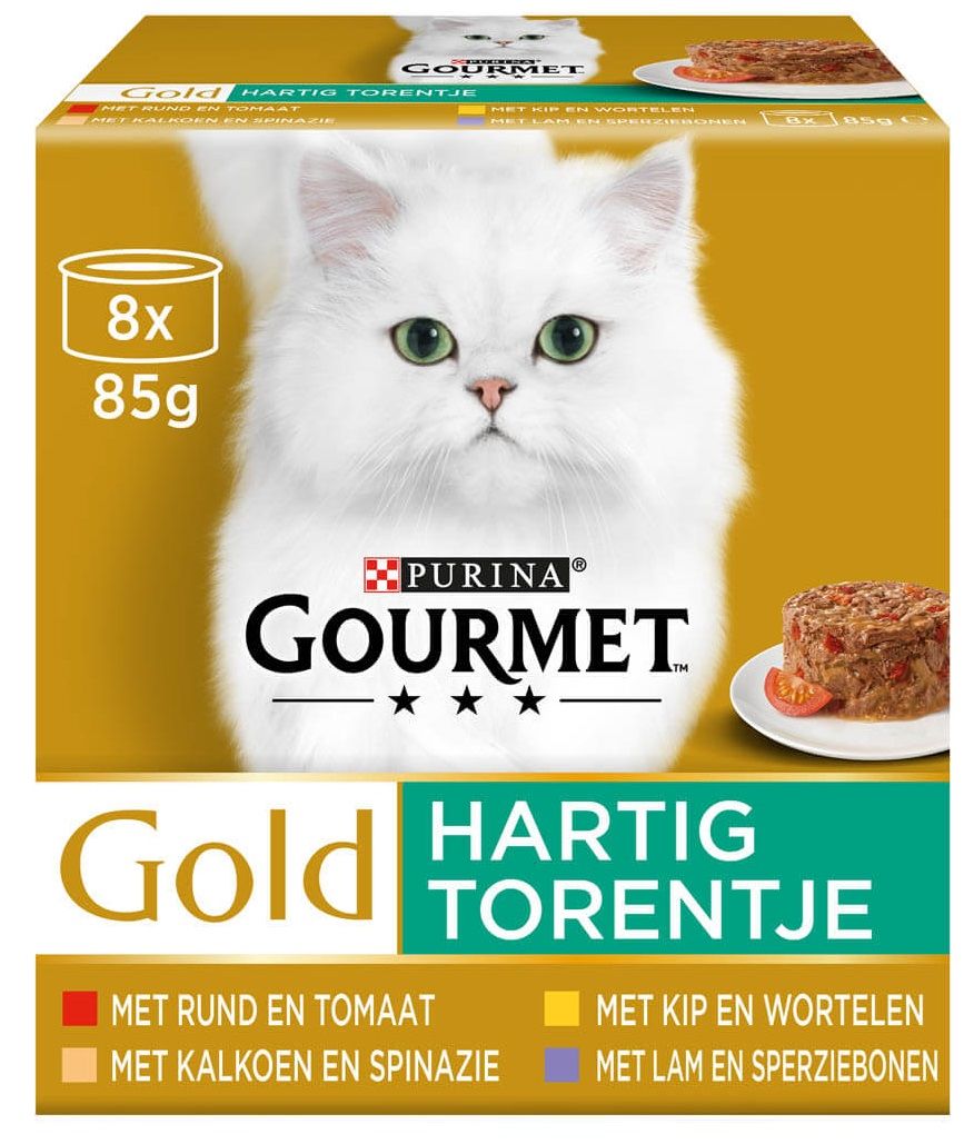 Gourmet Gold 8 P Hartig Torentje Kattenvoer