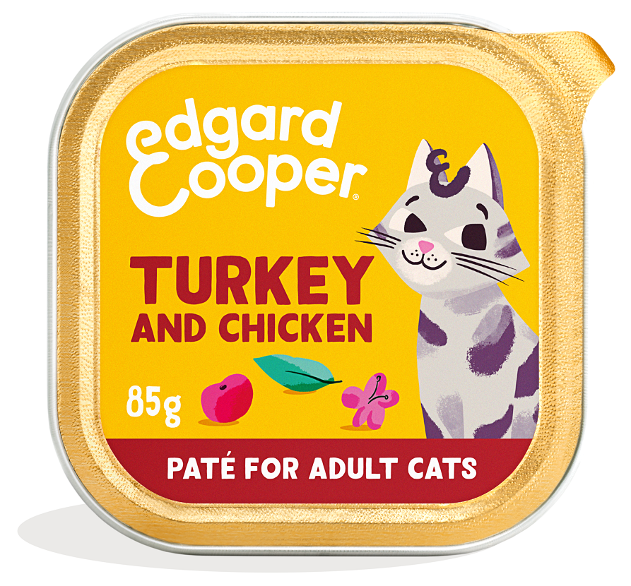 Edgard & Cooper Adult Pate Kalkoen&Kip Kattenvoer
