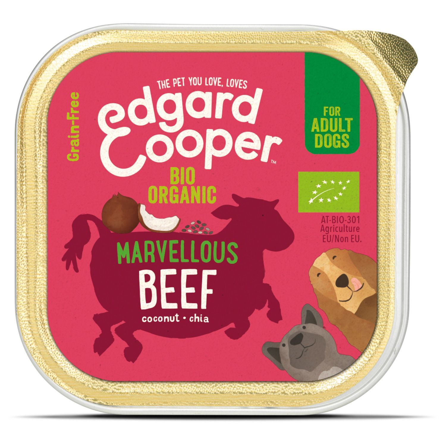 Edgard & Cooper Biologisch Rund Kuipje Hondenvoer