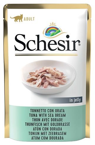 Schesir Pouch Tonijn & Zeebrasem Kattenvoer