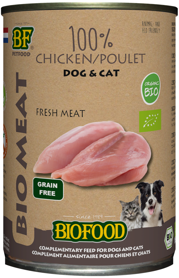 BF Organic 100% Kippenvlees Hondenvoer