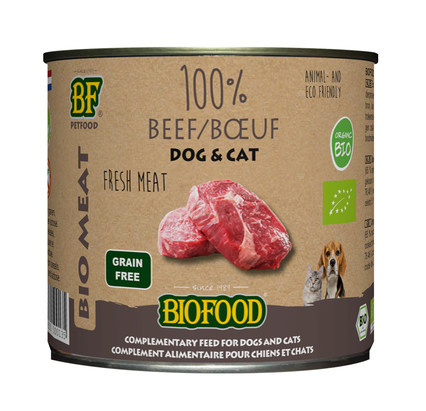 BF Organic 100% Rundvlees Hondenvoer