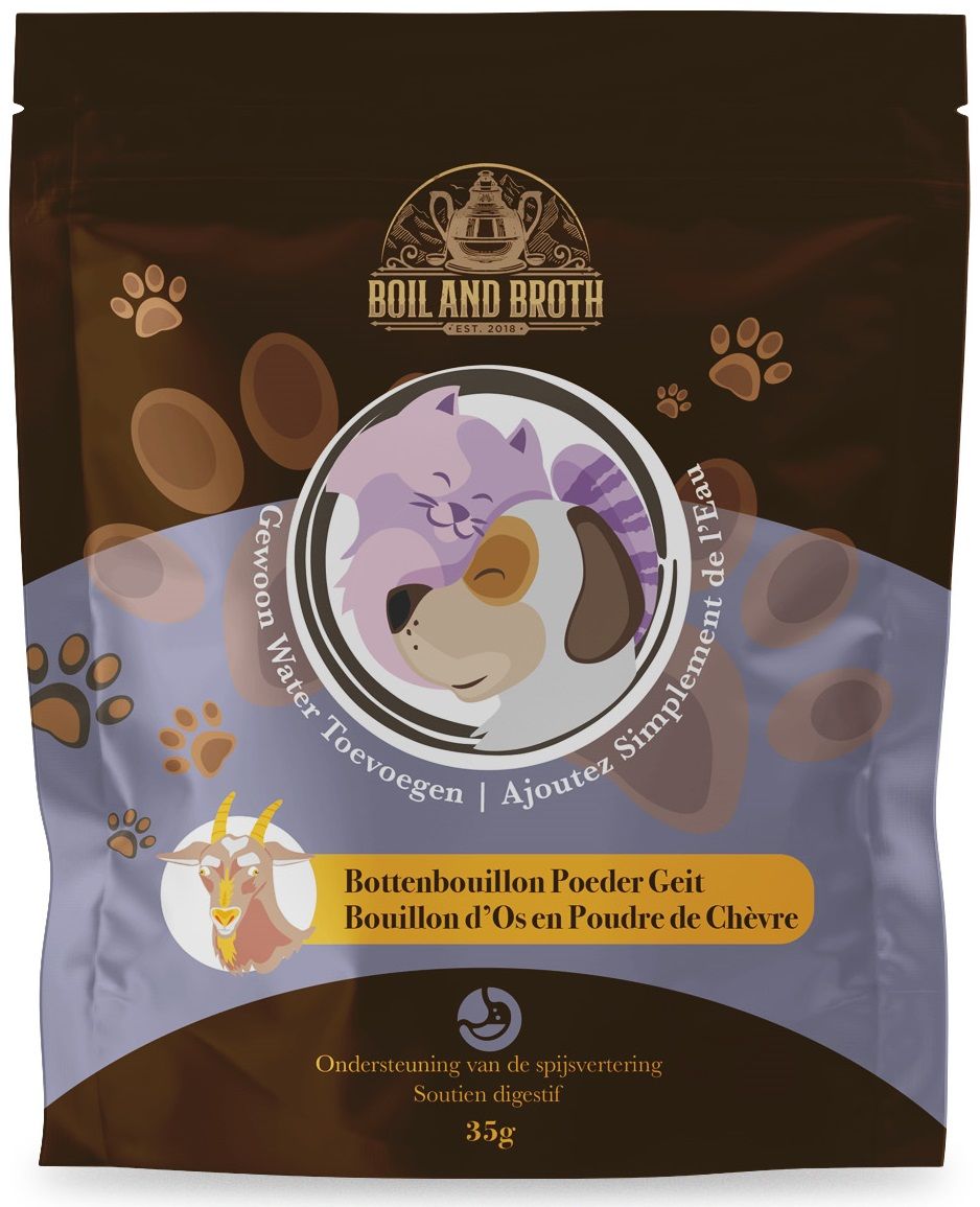 Boil & Broth Bottenbouillon Poeder Van Geit Kattenvoer