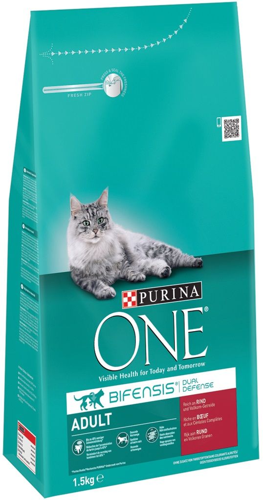 Purina One Adult Rund / Volkoren Granen Kattenvoer