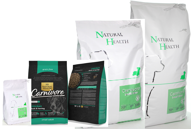 Natural Health Dog Carnivore Small Bite Hondenvoer