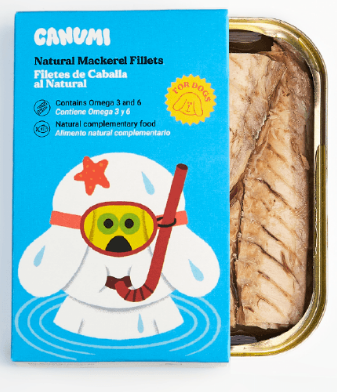 Canumi Makreelfilets In Blik Voor Honden, 120gr