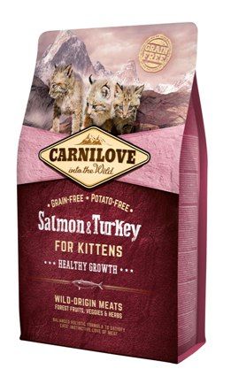Carnilove Zalm & Kalkoen Kitten Kattenvoer