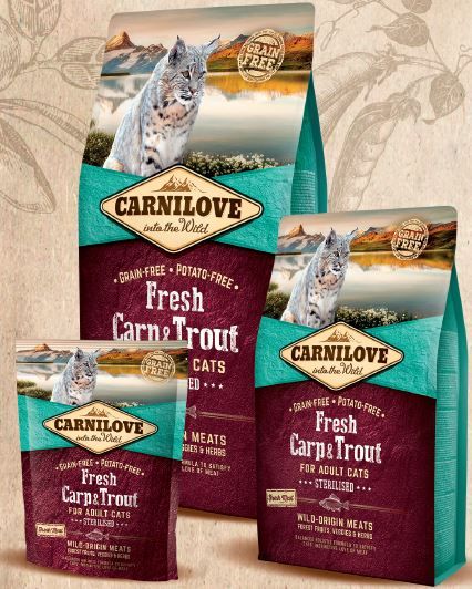 Carnilove Verse Karper En Forel Sterilised Kattenvoer