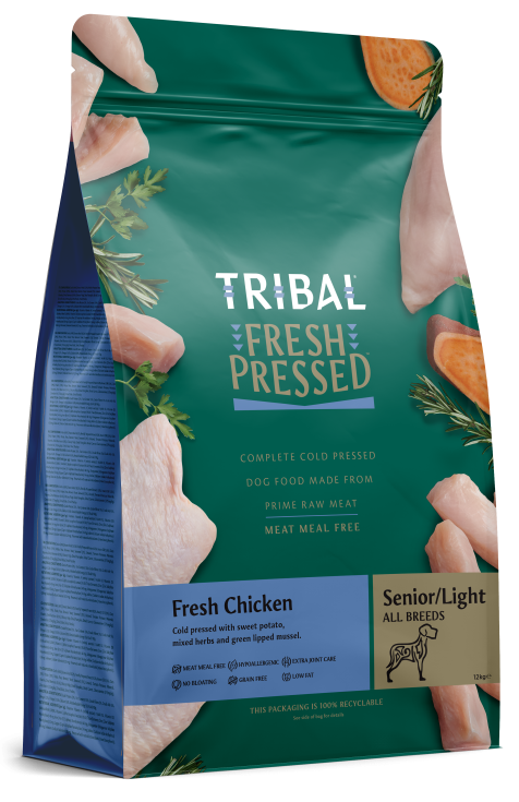 Tribal Fresh Pressed Senior/Light Chicken Hondenvoer