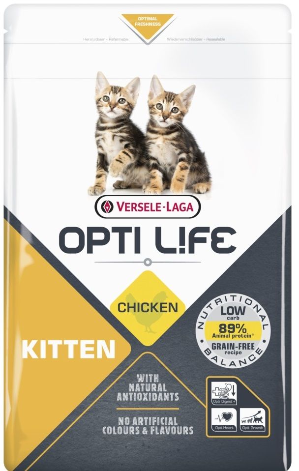 Opti Life Cat Kitten Kip Kattenvoer