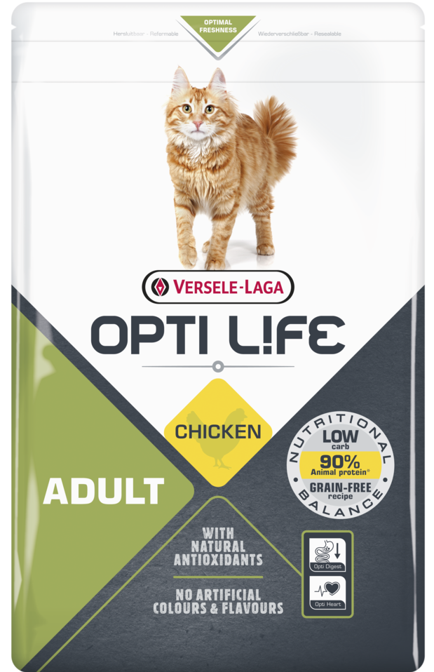 Opti Life Cat Adult Kip Kattenvoer