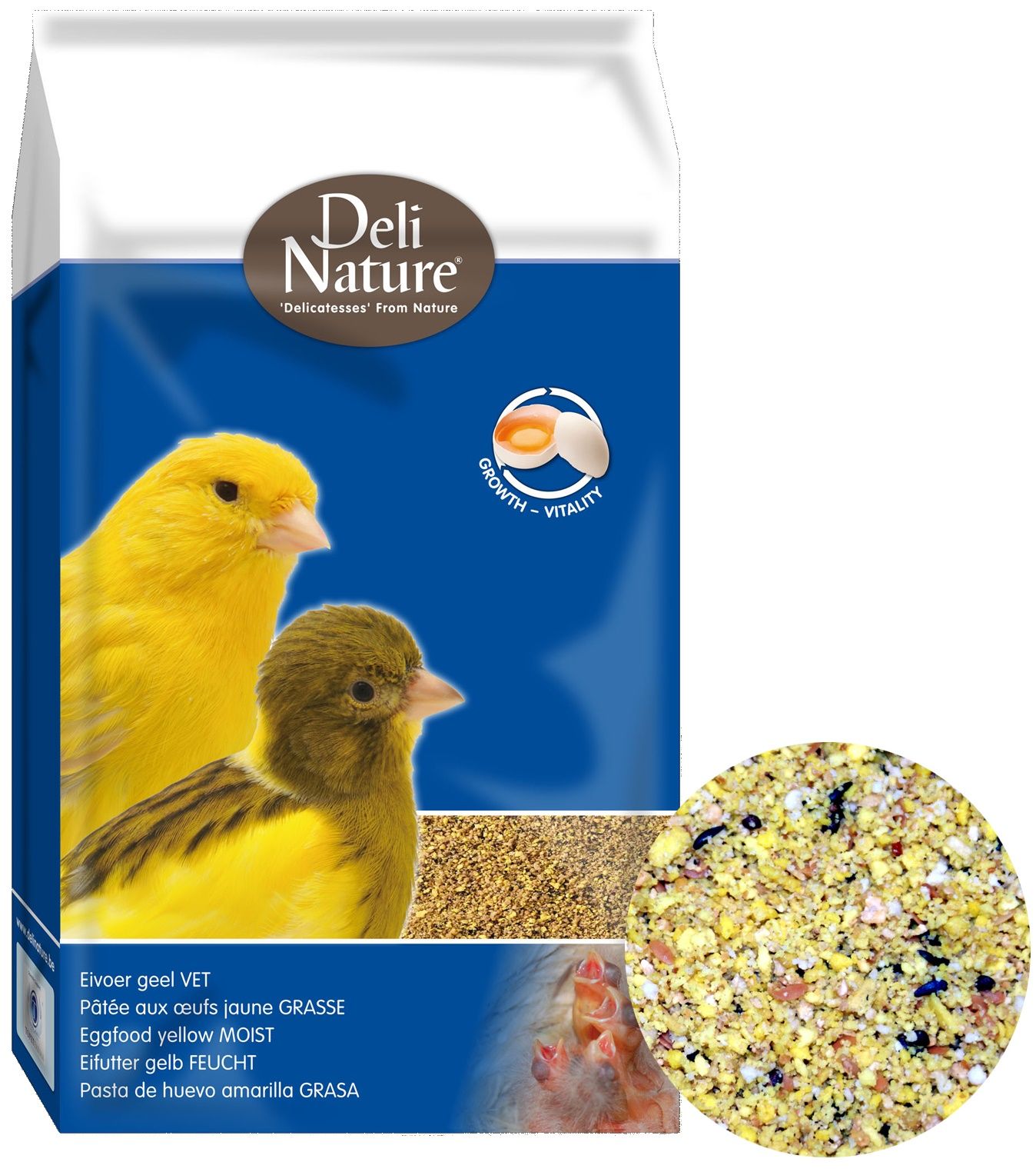Deli Nature Eivoer Geel Vet Vogelvoer