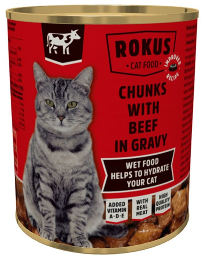 Rokus Cat Chunks Beef Kattenvoer
