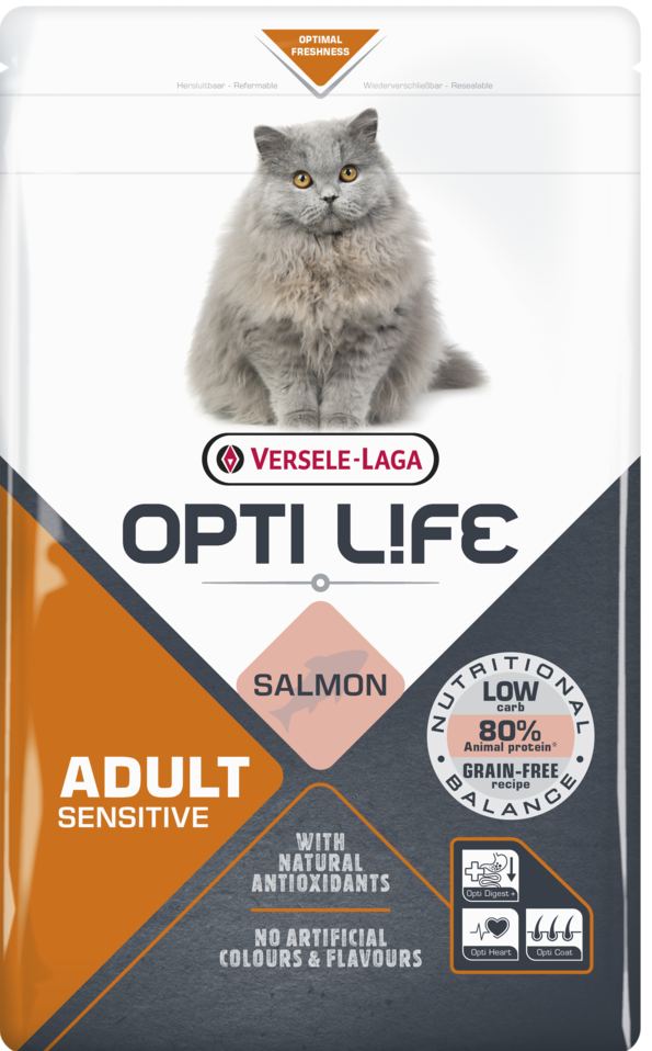 Opti Life Cat Sensitive Zalm Kattenvoer