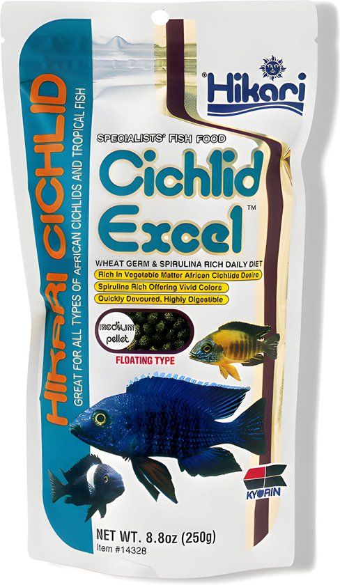 Hikari Cichlid Excel Medium 250gr Visvoer