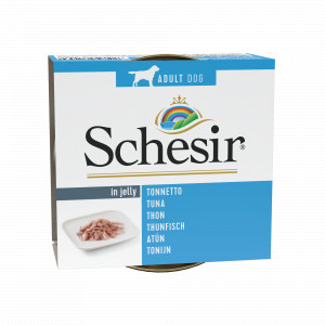 Schesir Tonijn (Jelly) Natvoer Hond (Blikjes) 4 Trays (40 X 150 G)
