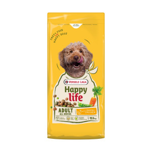 Happy Life Adult Met Kip Hondenvoer 12,5 Kg