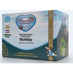 Renske Variatiebox Bobby Graanvrij Vers Gestoomd Natvoer Hond (Tetra) 1 Tray (12 X 395 G)