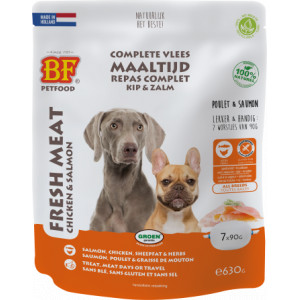 Biofood BF Petfood Vleesvoeding Kip Met Zalm Hondenvoer (Portieverpakkingen) 630 G