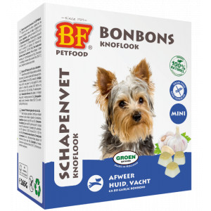 Biofood BF Petfood Schapenvet Mini Bonbons Met Knoflook 3 Verpakkingen Hondenvoer