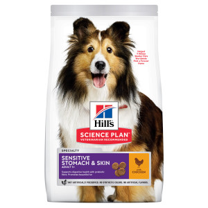 Hill&Apos;S Adult Sensitive Stomach & Skin Medium Met Kip Hondenvoer 2 X 14 Kg