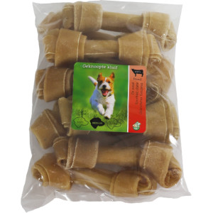 Boon Brekz Rawhide Runderhuidbot Geknoopt Kauwsnack Hond 13 Cm 10 Stuks