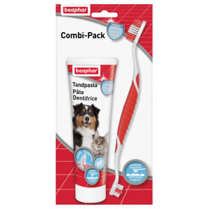 Beaphar Combipack Tandpasta & Tandenborstel Voor Hond En Kat Combipack
