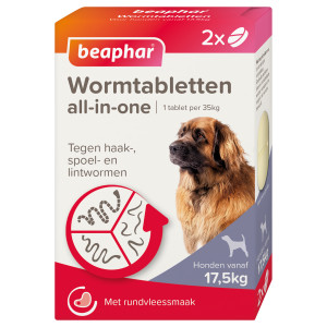 Beaphar Wormmiddel All In One (17,5 70 Kg) Hond 4 Tabletten