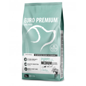 Euro Premium Puppy Medium Chicken & Rice Hondenvoer 2 X 3 Kg