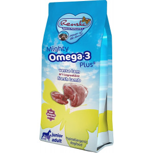 Renske Junior Adult Mighty Omega 3 Plus Vers Bereid Lam Met Rijst Hondenvoer 3 Kg
