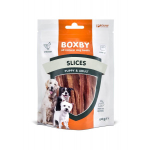 Boxby Slices Kip Hondensnack 5 X 100 G Hondensnacks