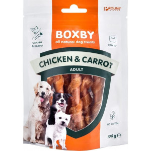 Boxby Sticks Kip Met Wortel Hondensnack 15 X 100 G Hondensnacks