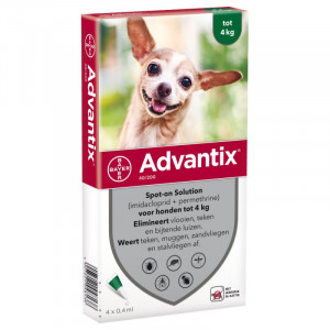 Advantix 40/200 Voor Honden Tot 4 Pipetten