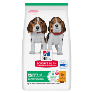 Hill&Apos;S Puppy Medium Met Kip Hondenvoer