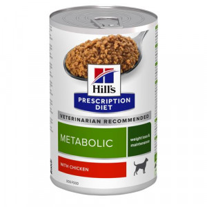 Hill&Apos;S Prescription Diet Metabolic Weight Management Nat Hondenvoer Met Kipsmaak Blik 2 Trays ( )