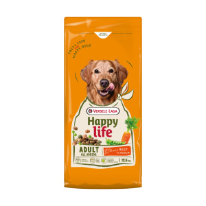 Happy Life Adult Met Rundsmaak Hondenvoer