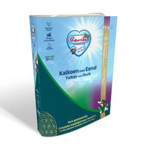 Renske Vers Gestoomd Kalkoen Met Eend Natvoer Hond (Tetra) 2 Trays ( )