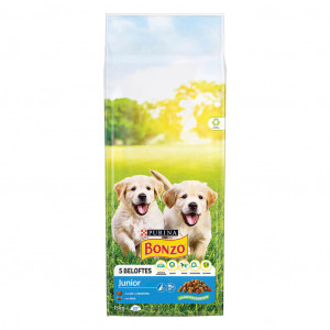 Purina Bonzo Junior Met Kip, Groenten, Melk Hondenvoer