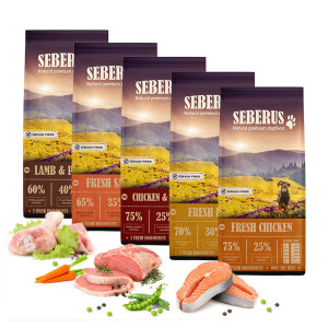 Seberus Graanvrij Hondenvoer Probeerverpakkingen Fresh Lamb