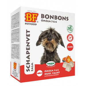 Biofood BF Petfood Schapenvet Mini Bonbons Met Zalm 2 Verpakkingen Hondenvoer