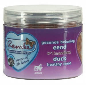 Renske Gezonde Beloning Eend Snackhartjes Hond